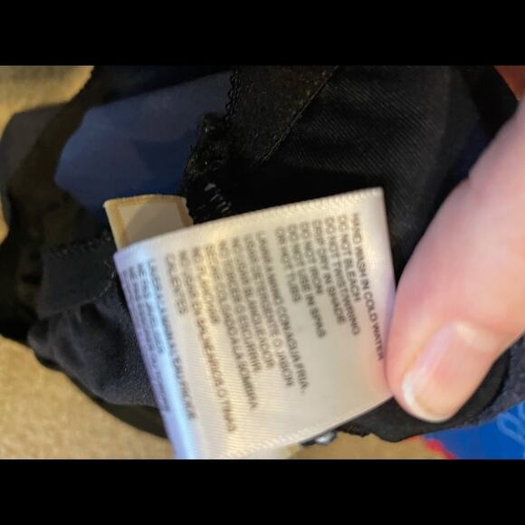 Michael Kors Blue Logo Tankini Swimsuit Top Womens S Halter Tie Neck - Picture 6 of 7